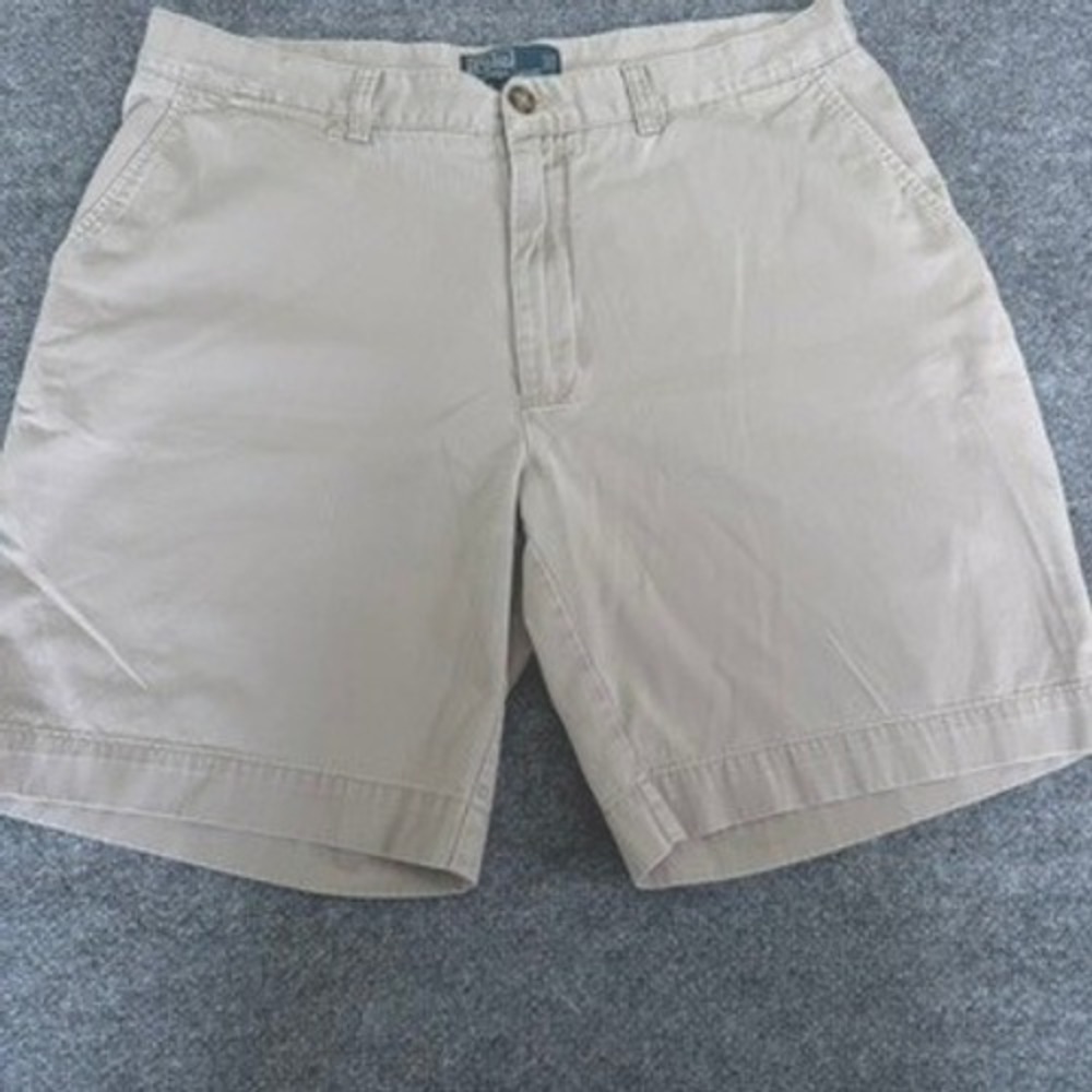 Polo Ralph Lauren Prospect Short 36 Chino Twill Flat Front Khaki Tan Mens